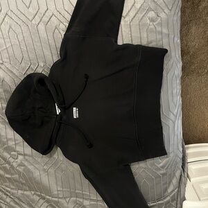 Adidas Black Cropped Hoodie